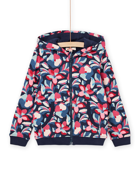 Joggingoberteil mit Kapuze und Blumendruck PAJOHAUJOG2EX / 22W901D4JGH070