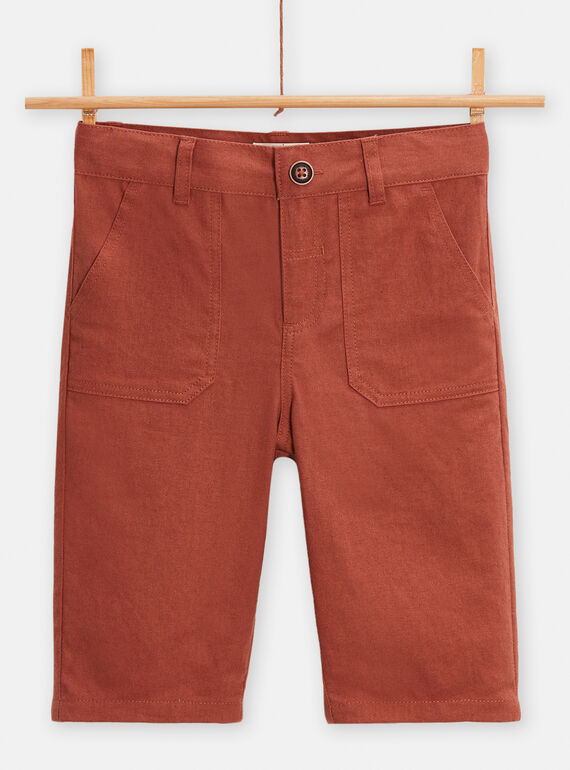 Braune Bermuda-Shorts für Jungen TOJABER2 / 24S90212BERI805