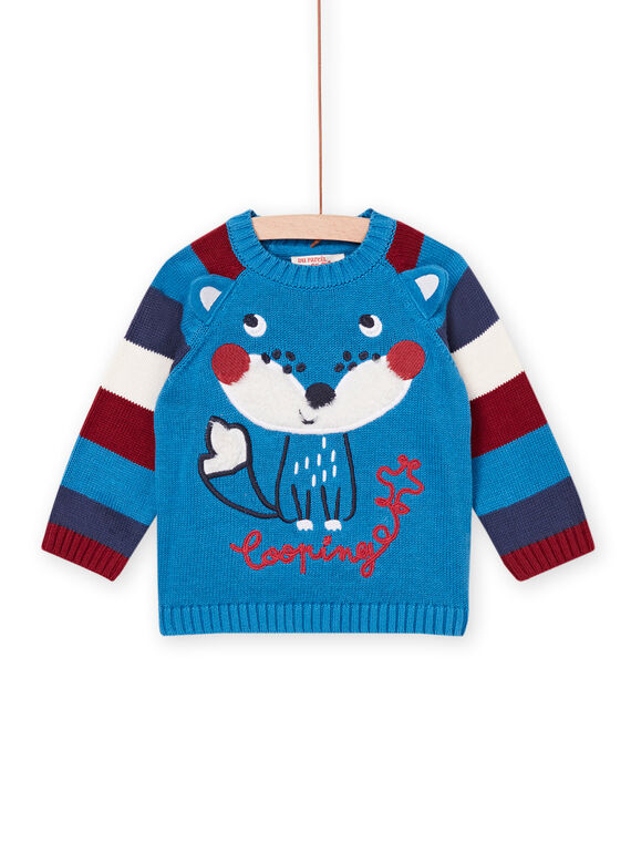 Pullover mit multitechnischer Fuchsanimation PUGOPUL / 22WG10O1PULC220