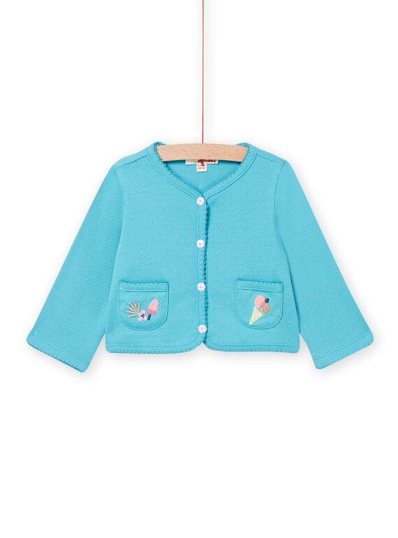 Baby Mädchen blaue Strickjacke NIFICCAR / 22SG09U2CAR204
