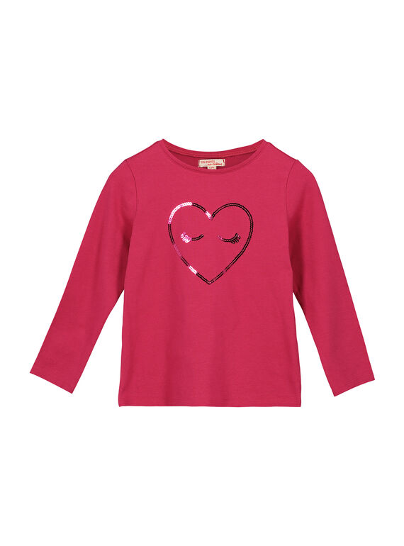 Langärmeliges T-Shirt für Mädchen FAJOTEE5 / 19S90135D32304