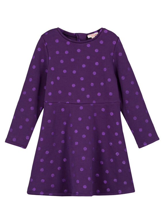 WARMES KLEID im MESH-LOOK MIT KUNSTPELZ GAJOLROB4 / 19W901L1D2F708