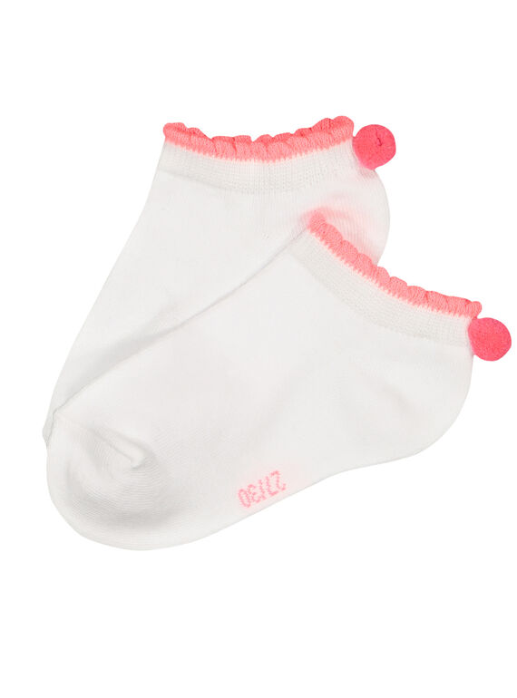 Socken mit Pompons für Mädchen FYAJOCHO10B / 19SI01G8SOQ000