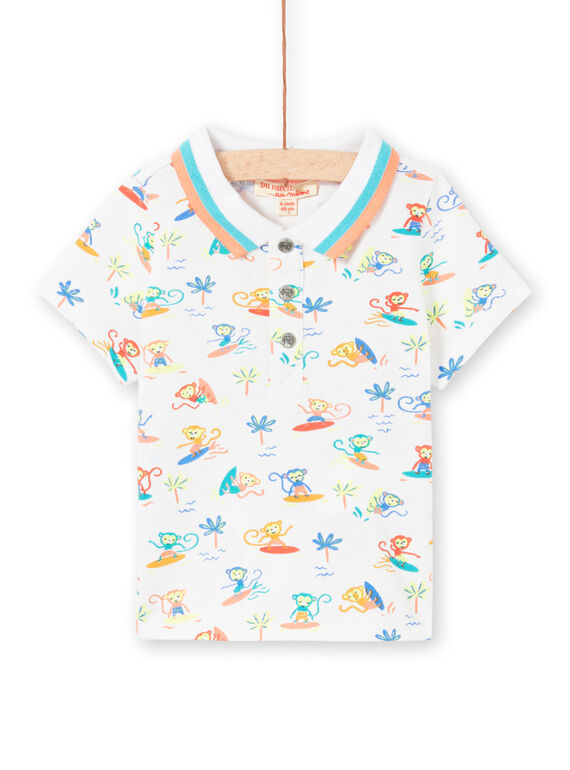 Baby Boy Weißes Polo LUBONPOL / 21SG10W1POL000