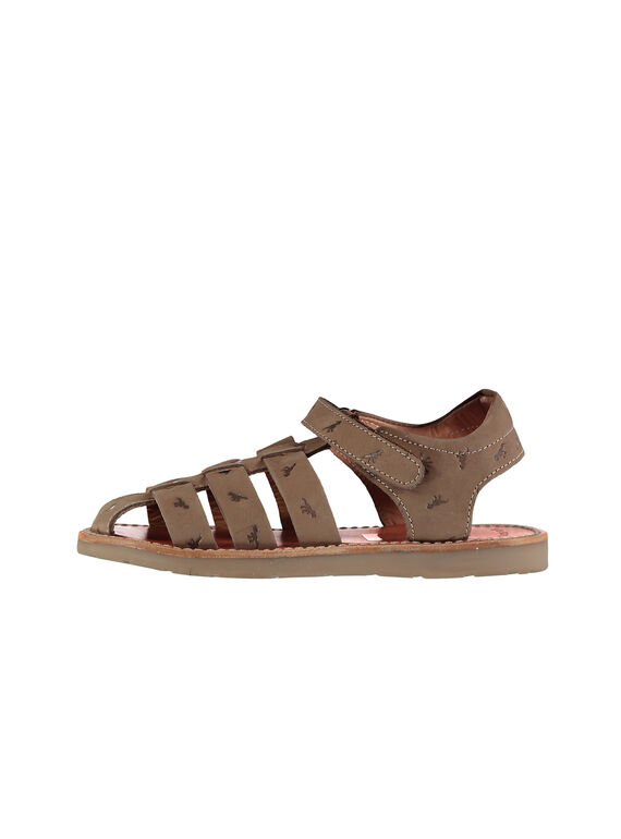 Sandalen aus Leder für draußen Jungen FGSANDINO2 / 19SK36C2D0E803
