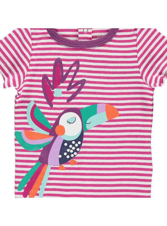 Girls' short-sleeved bodysuit CEFIBODPER / 18SH13V5BDL099