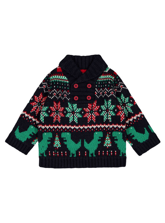 Marineblauer Pullover GUNOPUL / 19WG10V1PUL705