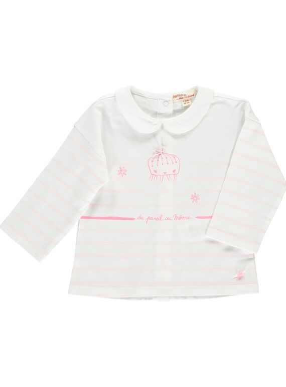 Baby girls' long-sleeved T-shirt CCFTISHIRT1 / 18SF03B1TML000