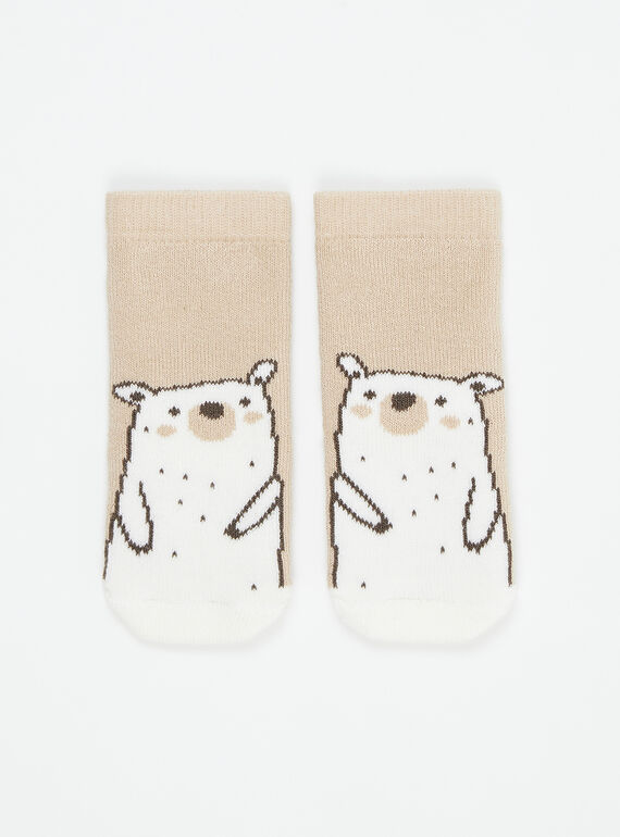 Sandfarbene Socken SOU1CHO1 / 23WF4112SOQ808