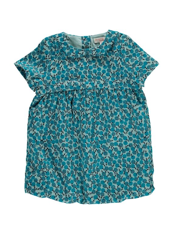 Baby girls' velour dress DIGIROB1 / 18WG09N1ROB099