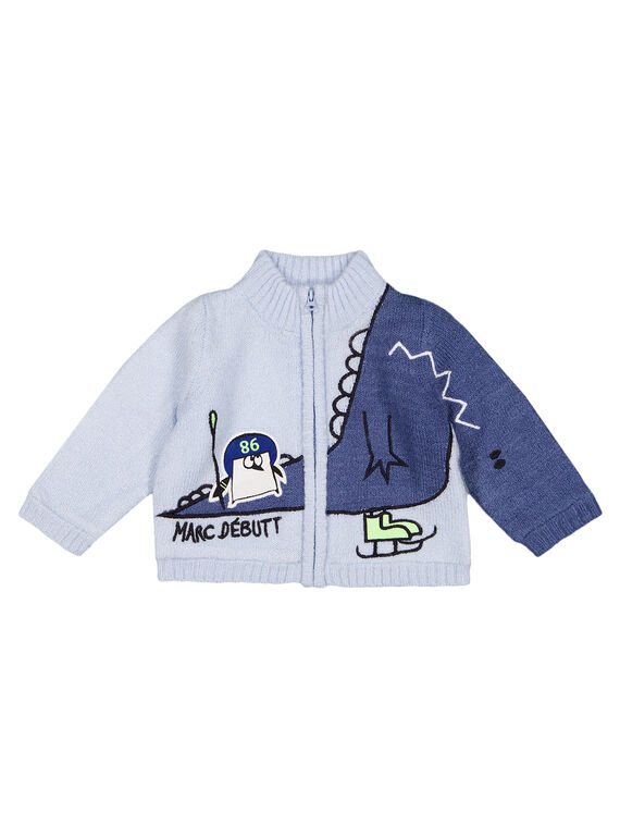 Strickweste aus Wassertrikot für Babys Jungen GUBLAGIL1 / 19WG10S1GIL213