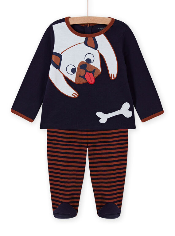 Baby Junge Hund Druck Pyjama Set MEGAPYJDOG / 21WH1481PYJC205
