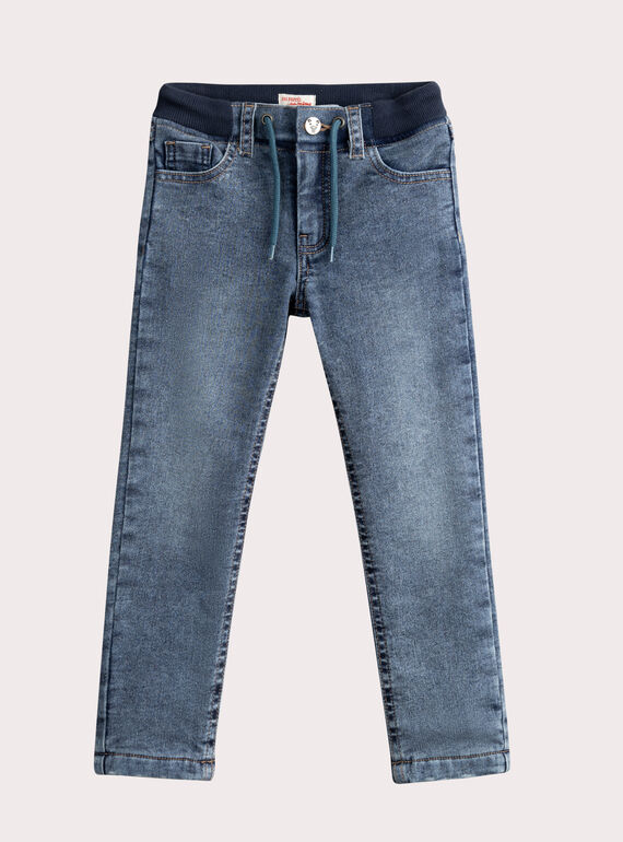 Warm gefütterte blaue Denim-Jeans für Jungen  VOBAJEAN / 24W902Q1JEAP269