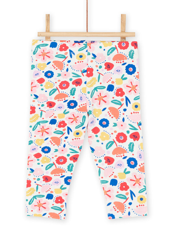 Mehrfarbige Leggings mit Blumenprint RYINAULEG / 23SI09N1CAL001
