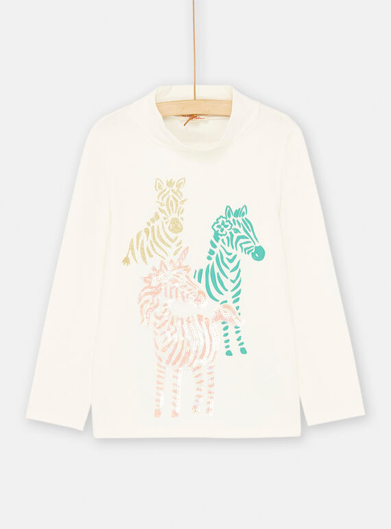 Weißer Unterziehpullover mit langen Ärmeln SADUSOUP / 23W901P1SPL001