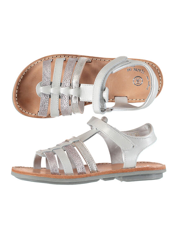 Sandalen mit mehreren Riemchen für draußen Mädchen FFSANDMIN1 / 19SK35C1D0E000