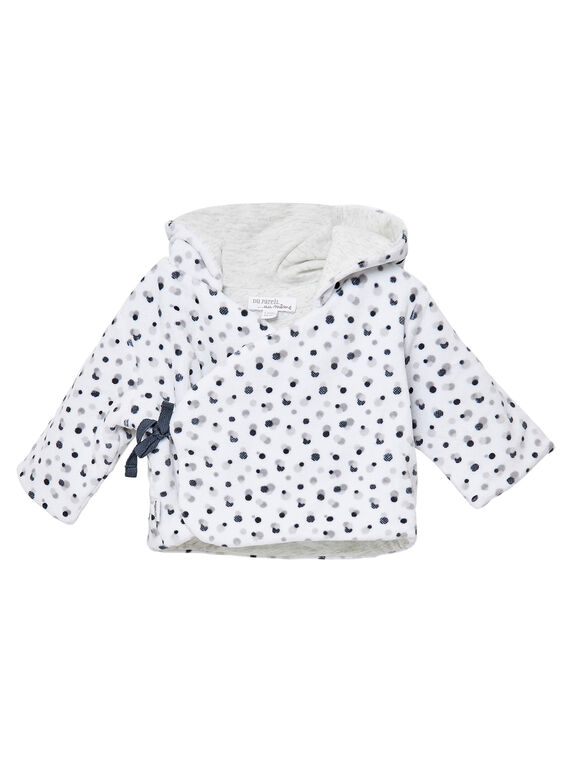 Bequeme Kapuzenjacke aus Samt für Neugeborene, unisex JOU1VES / 20SF05J1VES000