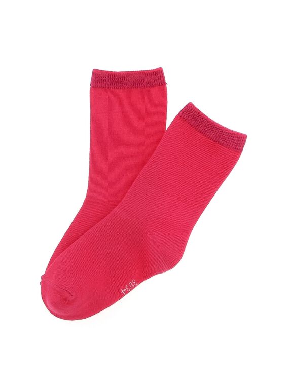 Girls' mid length socks CYAJOCHO2B / 18SI01R8SOQF503