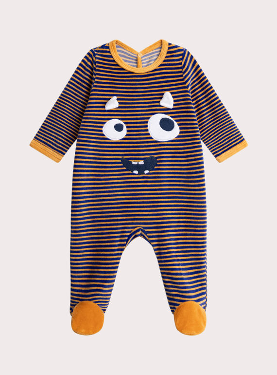 Gestreifter Velourstoll für Baby Jungen  VEGAGREMON / 24WH1491GRE204