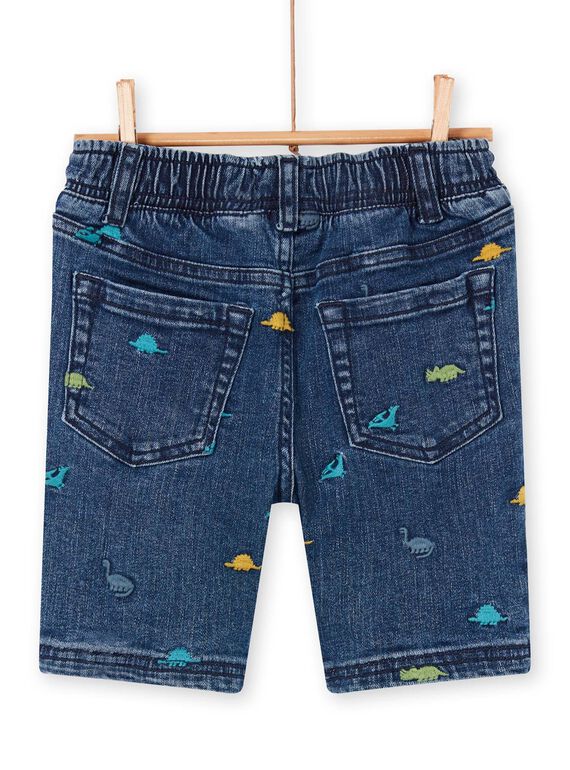 Dinosaurier Druck blaue Jeans Bermuda Shorts Kind Junge LOVERBER2 / 21S902Q1BERP274