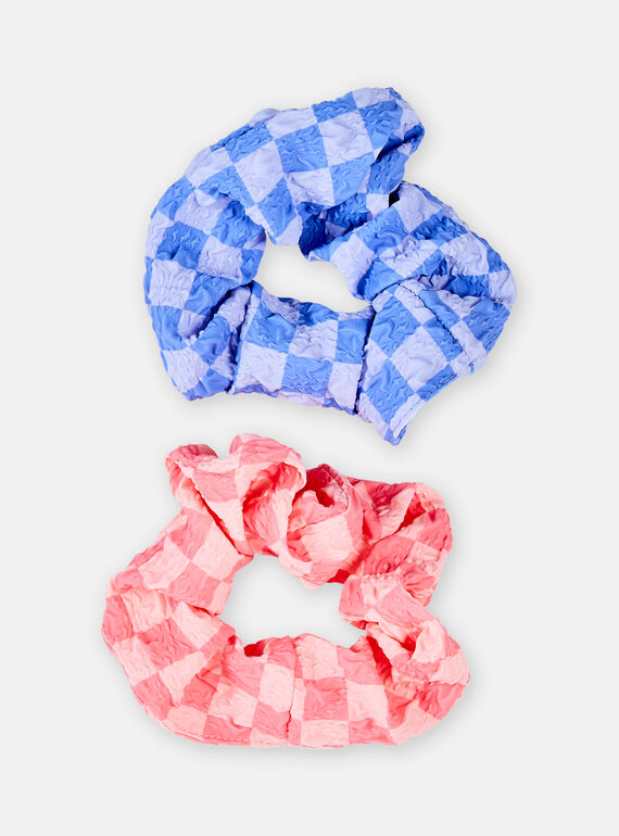 2 Scrunchies für Mädchen in Rosa und Blau TYAJOELA4 / 24SI01E2ELAD313