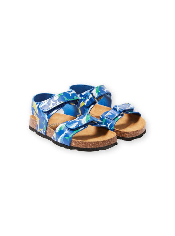 Baby Junge marineblau Sandalen mit Hai Druck LGNUREQUIN / 21KK3654D0E070