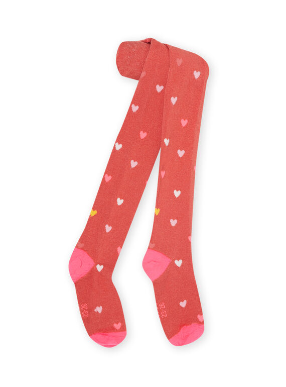 Strumpfhose Kind Mädchen orange spicy NYAVICOL / 22SI01M1COL409