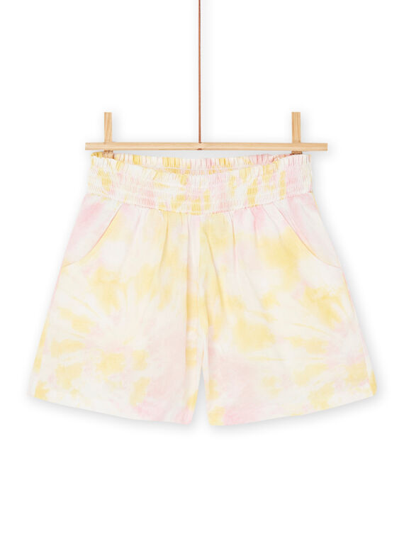 Puderrosa Shorts mit Färbedruck RAPOPSHORT1 / 23S901X1SHOD327