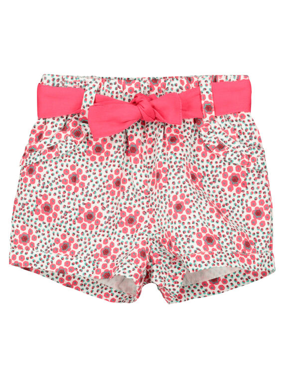 Bedruckte Baby-Shorts für Mädchen FICASHO / 19SG09D1SHO000