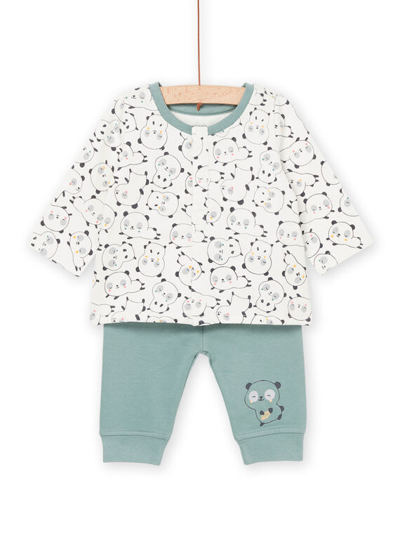 Sweatshirt mit Panda-Print und Hose POU1ENS4 / 22WF0482ENS001