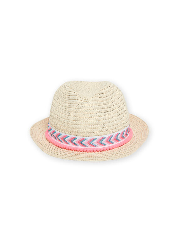 Kind Mädchen Strohhut NYAMERHAT / 22SI01L1CHA009