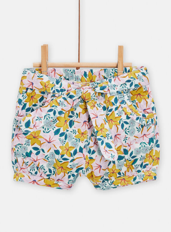 Babyshorts mit Blumenprint für Mädchen TIPOSHO / 24SG09M1SHO001