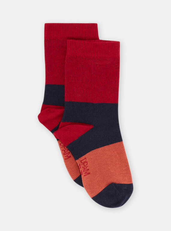 Rote Socken mit Streifenmuster SYOJOCHOC4 / 23WI02M4SOQ511