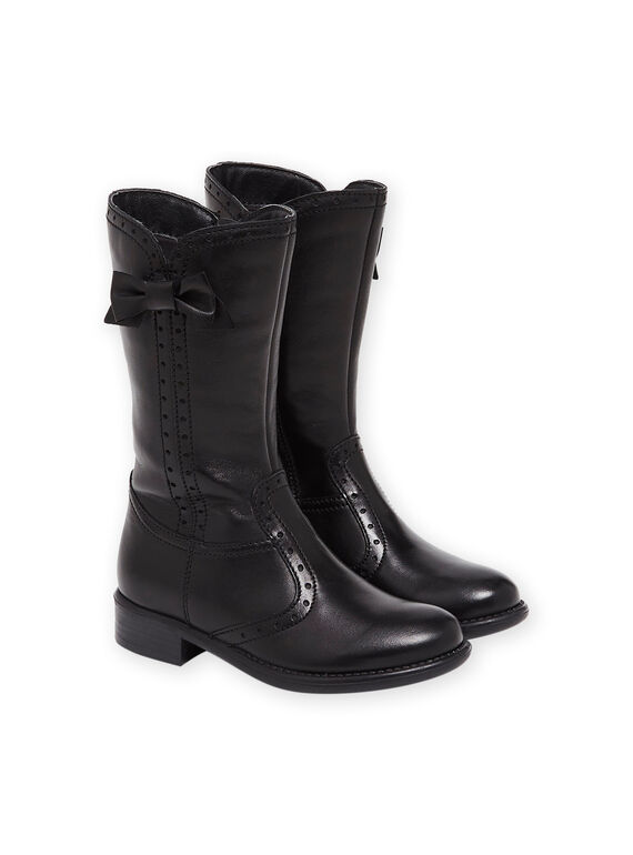 Lederstiefel mit Schleifen PABOTTPERF / 22XK3593D3W090
