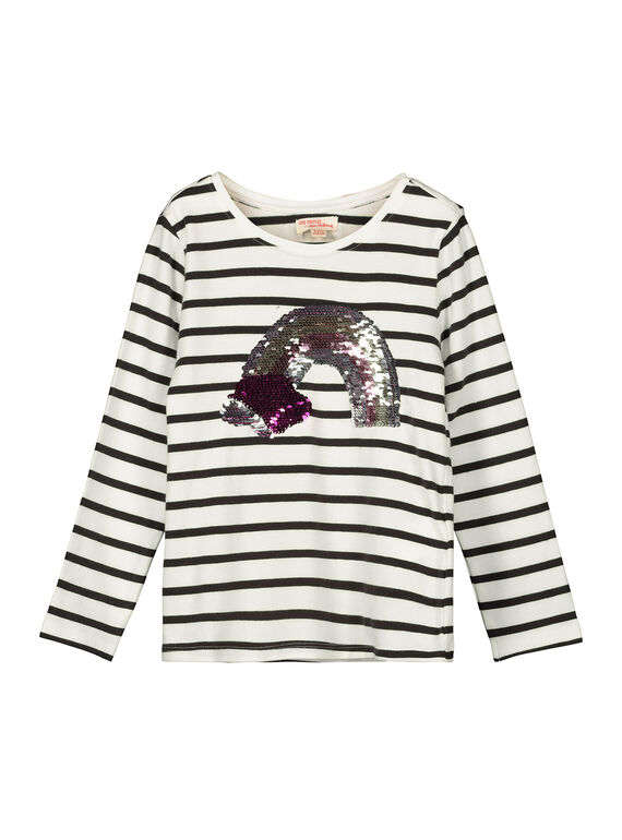 Langärmeliges T-Shirt für Mädchen FALITEE3 / 19S90123TML099