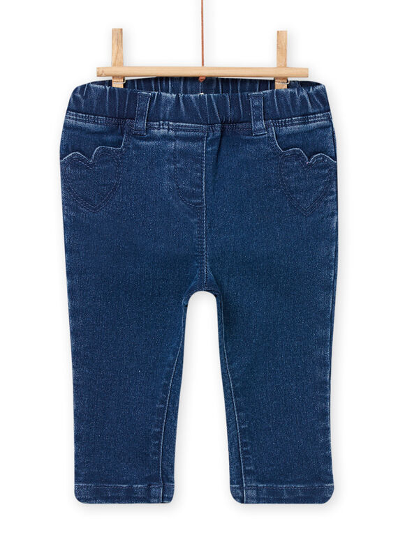Baby Mädchen Blaue Denim-Hose NIJOJEAN / 22SG0964PANP270