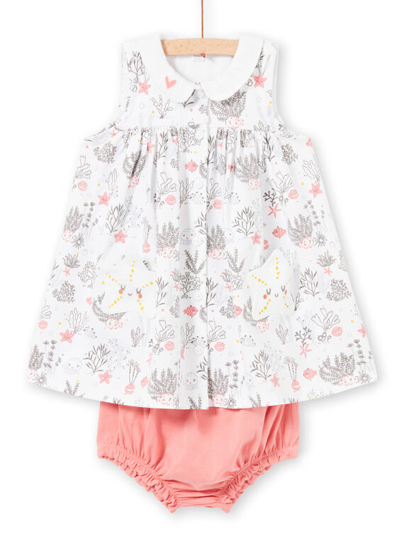 Weißes Baby Mädchen Outfit LOU2ENS1 / 21SF03I1ENS000