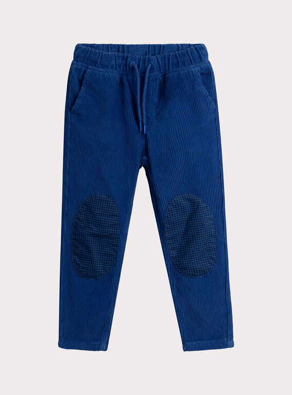 Königsblaue Cordhose für Jungen VOROPAN / 24W902P1PANC209