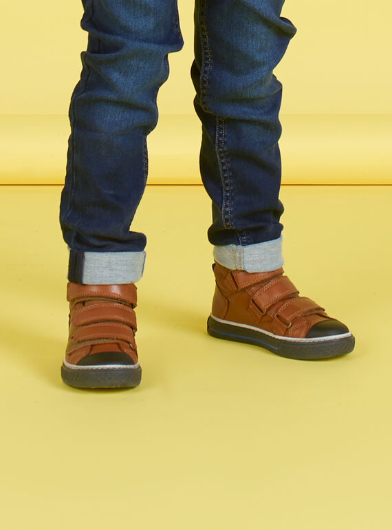 Camel hohe Turnschuhe Kind Junge MOBASTRIVTAN / 21XK3652D3F804