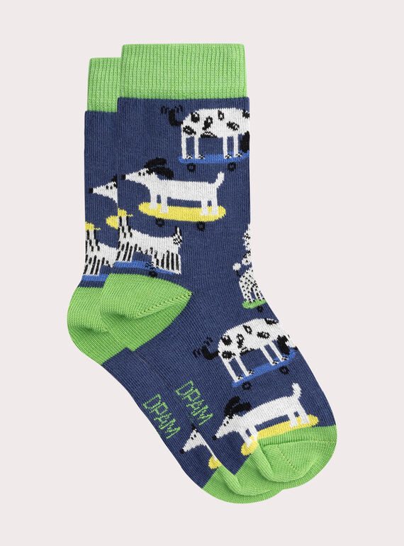 Socken mit Hundemuster für Jungen  VYOJOCHO1 / 24WI02G1SOQC202
