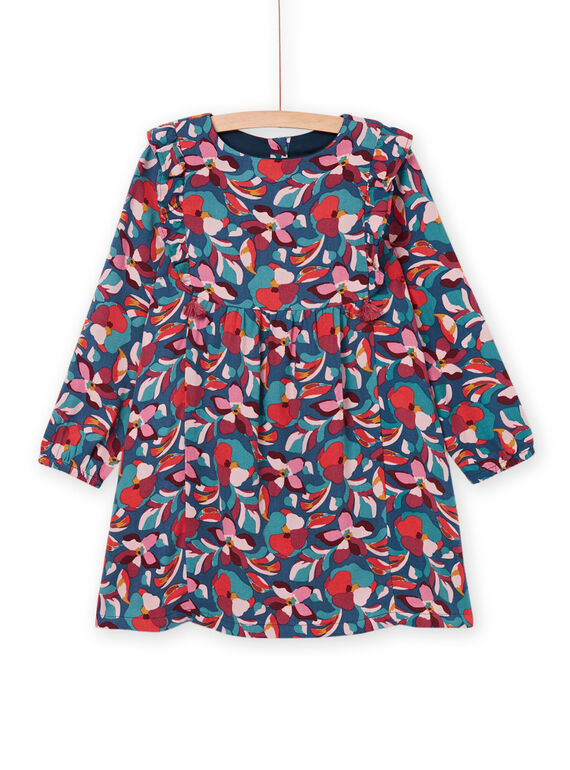 Langärmeliges Kleid mit Blumenmuster PAPRIROB1 / 22W901P1ROBC235