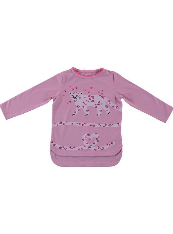 Pyjama: Längeres Oberteil am Rücken und Leggings GEFAPYJPAN / 19WH1156PYJD301