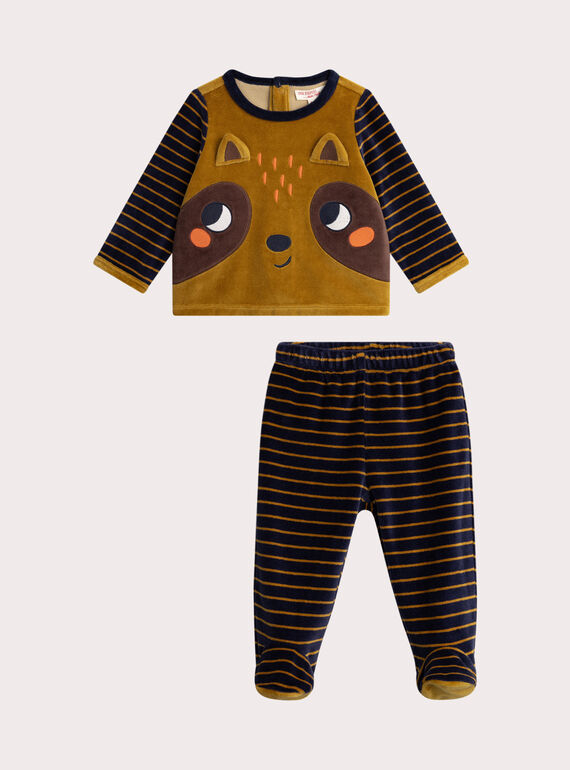 Gestreifter Pyjama für Baby Jungen  VEGAPYJLAV / 24WH1491PYJI819