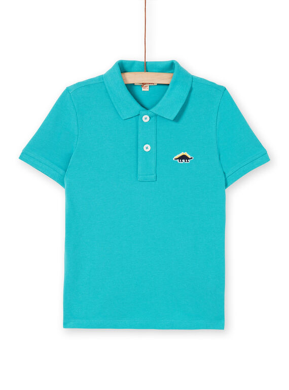 Türkisfarbenes Poloshirt LOJOPOL2 / 21S90242POLC215