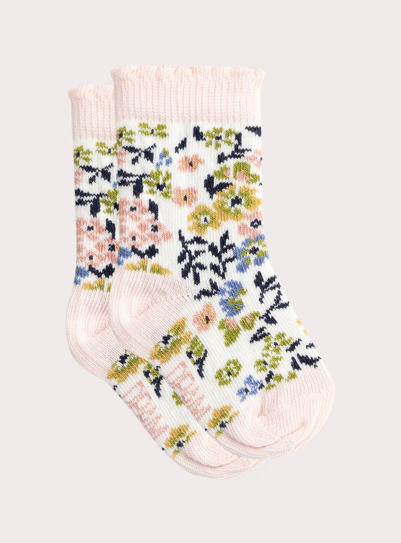 Blumendruck Socken für Baby Mädchen  VYIGASOCK / 24WI09G1SOQ001