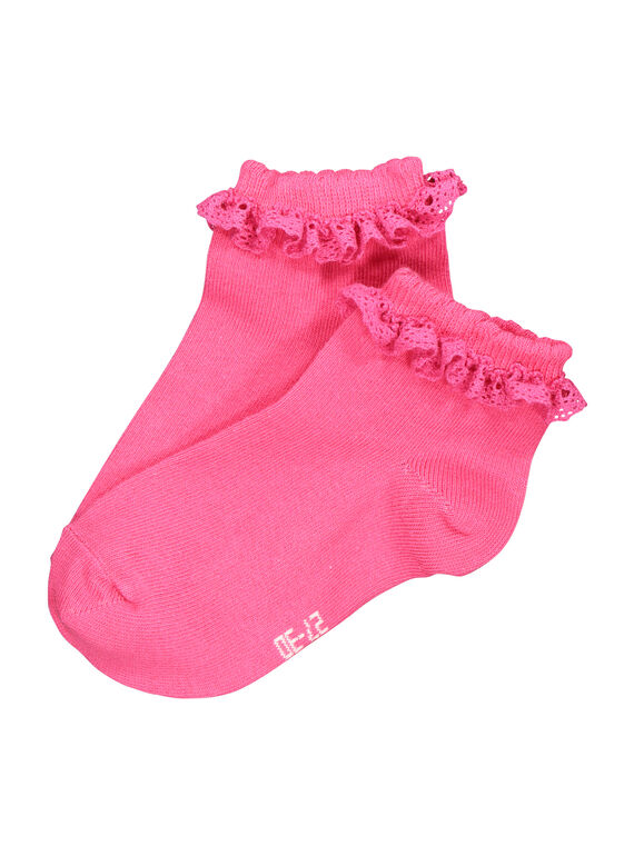 Kurze rosa Socken für Mädchen FYACACHO / 19SI01Y2SOQ302