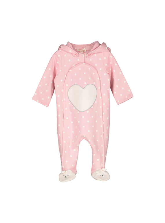 Überpyjama aus Molton für Babys Mädchen FEFISURPYJ / 19SH1341SPY099