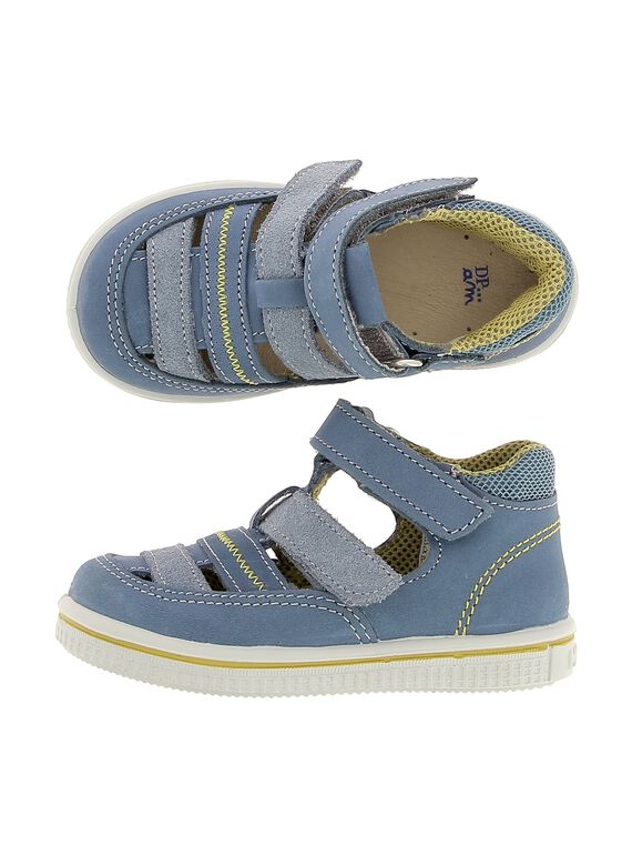 Baby boys' leather T-bar shoes CBGSALORI / 18SK38W5D3HC218