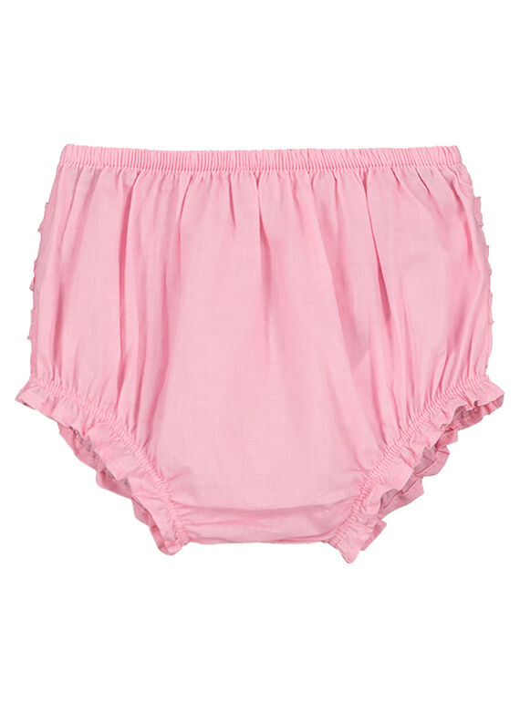Rosafarbene Baby-Bloomers für Mädchen FIJOBLOO7 / 19SG09G2BLRD303