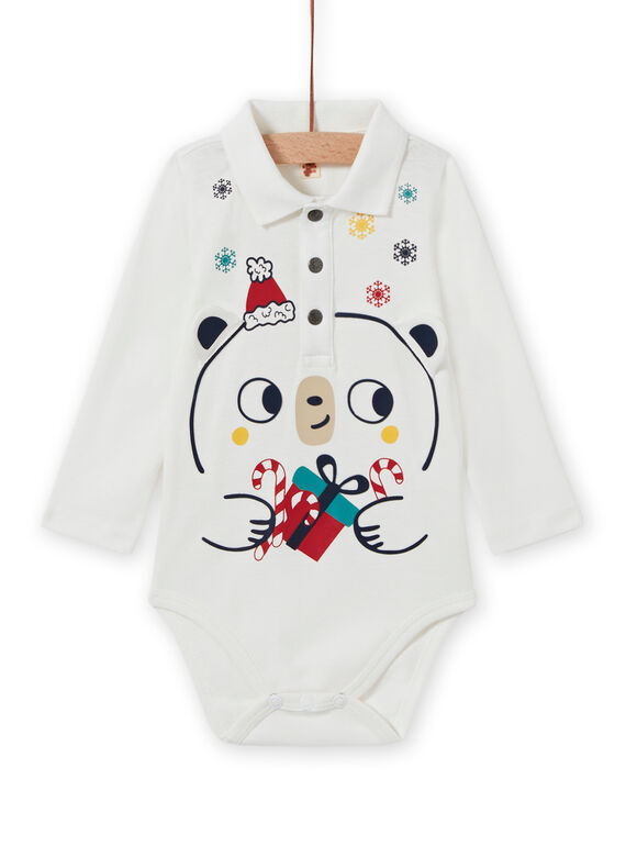 Baby Junge Weihnachten Bär Bodysuit MUNOBOD / 21WG10Q1BOD001